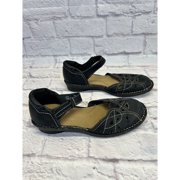 Clarks Womens Bendables Mary Jane Black Leather Size 8.5M - Picture 2 of 8